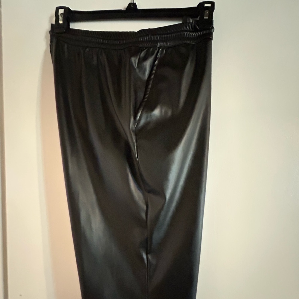 Women’s faux leather joggers